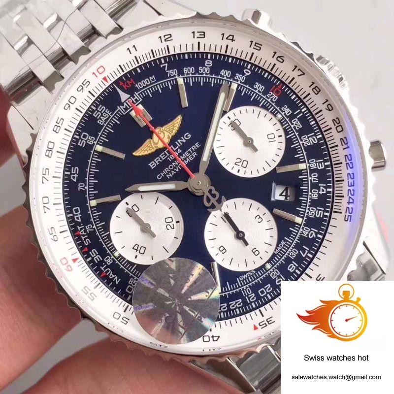 Breitling Navitimer 01 AB012012/BB01/447A JF Factory Blue Dial 4 Breitling Navitimer 01 AB012012/BB01/447A JF Factory Blue Dial 4