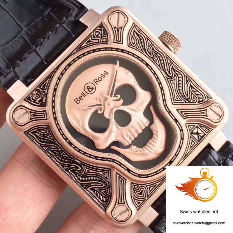 Bell & Ross BR 01 Skull Bronze Rose Gold and Black Dial 4 Bell & Ross BR 01 Skull Bronze Rose Gold and Black Dial 4