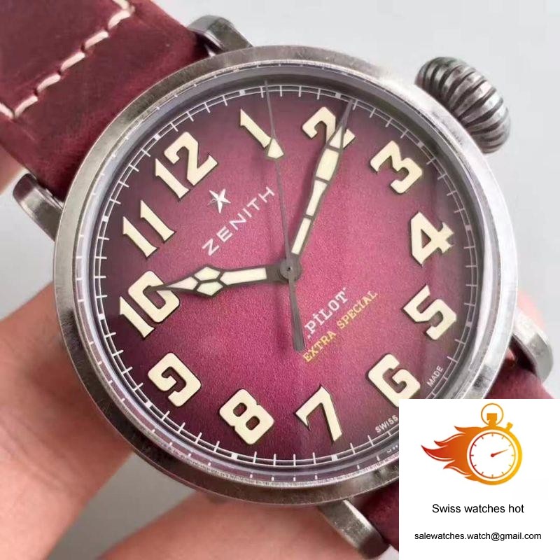 Zenith Pilot Type 20 Extra Special Ton Up 45MM 11.2430.679.21.C801 XF Factory Purple Dial 4 Zenith Pilot Type 20 Extra Special Ton Up 45MM 11.2430.679.21.C801 XF Factory Purple Dial 4