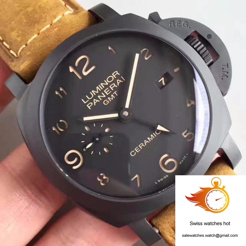 Panerai Luminor GMT 1950 3 Days PAM441 VS Factory V2 Black Dial 4 Panerai Luminor GMT 1950 3 Days PAM441 VS Factory V2 Black Dial 4