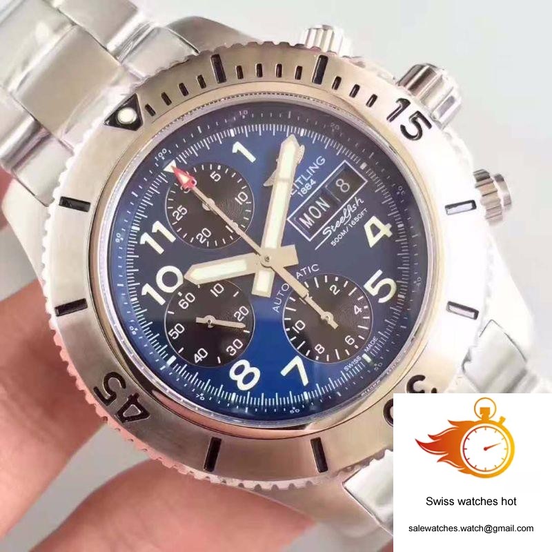 Breitling Superocean Chronograph Steelfish A13341C3/C893/227X/A20BASA.1 Blue Dial 4 Breitling Superocean Chronograph Steelfish A13341C3/C893/227X/A20BASA.1 Blue Dial 4