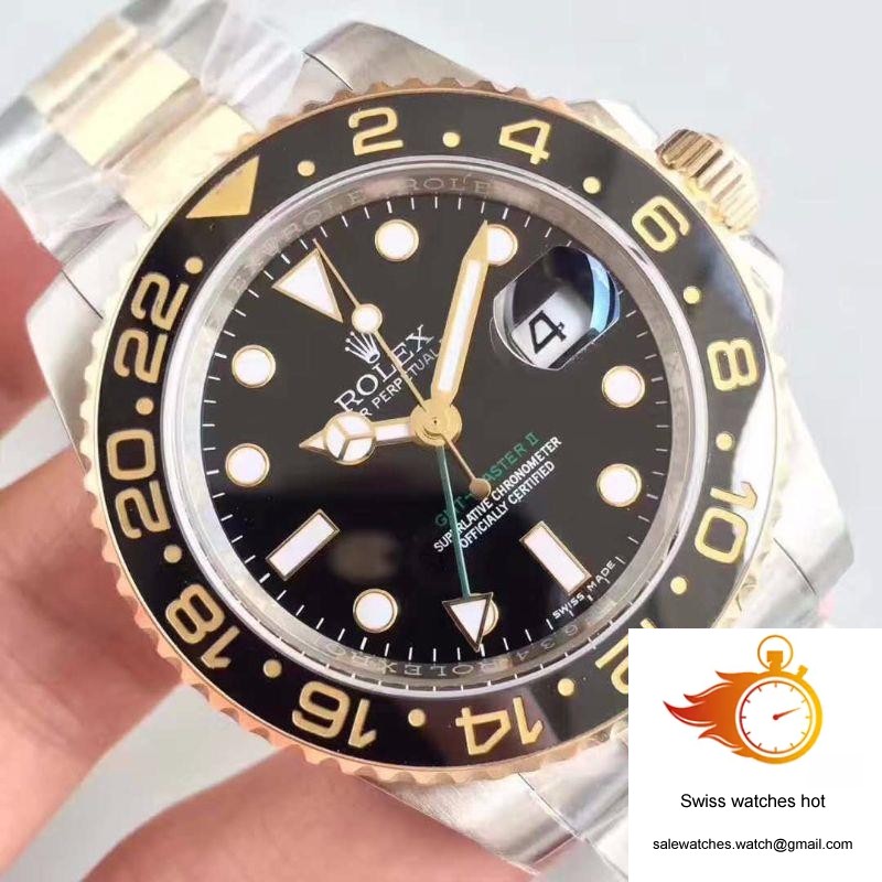 Rolex GMT-Master II 116713LN Noob Factory V9 Rose Gold Bezel 4 Rolex GMT-Master II 116713LN Noob Factory V9 Rose Gold Bezel 4