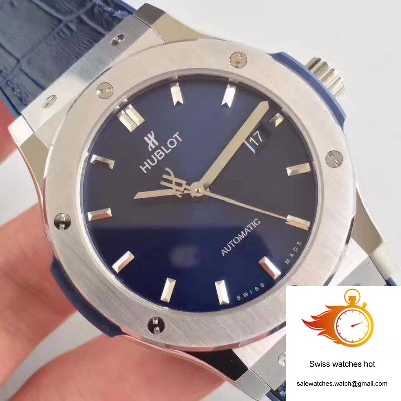 Hublot Classic Fusion Titanium Blue 511.NX.7170.LR JJ Factory Blue Dial 4 Hublot Classic Fusion Titanium Blue 511.NX.7170.LR JJ Factory Blue Dial 4