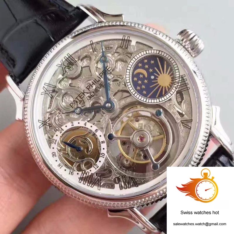Patek Philippe Tourbillon Moonphase Silver Dial 4 Patek Philippe Tourbillon Moonphase Silver Dial 4