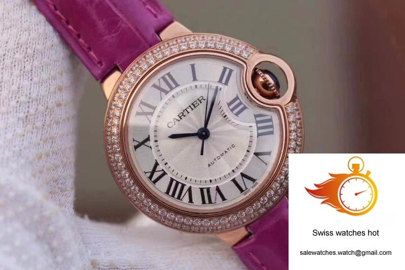 Cartier Ballon Bleu 36MM Rose Gold V9 Factory Silver Dial 4 Cartier Ballon Bleu 36MM Rose Gold V9 Factory Silver Dial 4