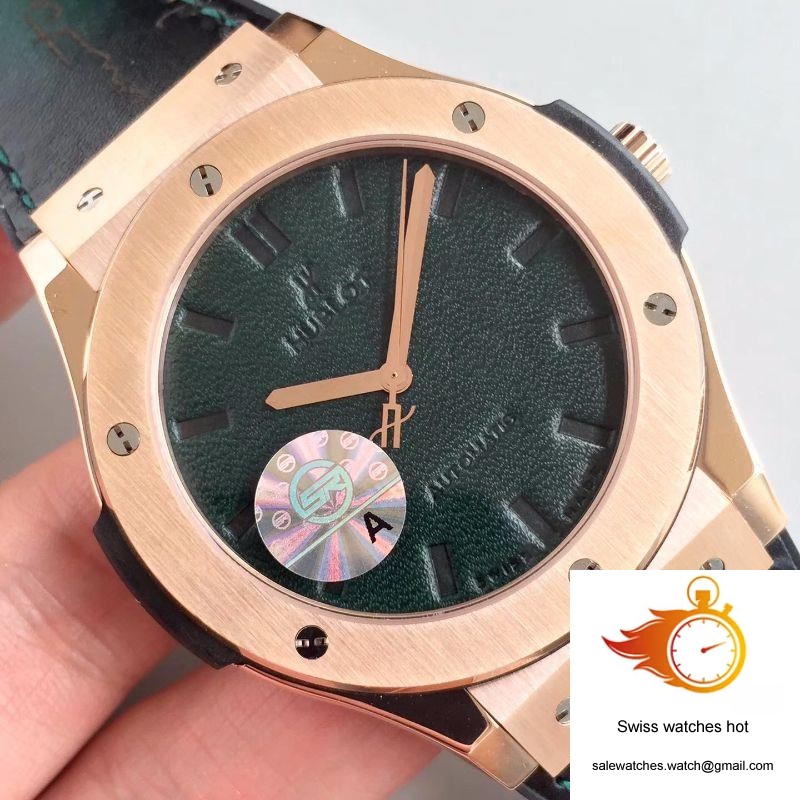 Hublot Classic Fusion Berluti Scritto 511.OX.0500.VR.BER16 JJ Factory V2 Green Dial 4 Hublot Classic Fusion Berluti Scritto 511.OX.0500.VR.BER16 JJ Factory V2 Green Dial 4