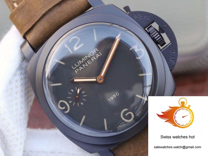 Panerai Luminor 1950 3 Days PAM 375 ZF Factory Black Dial 4 Panerai Luminor 1950 3 Days PAM 375 ZF Factory Black Dial 4