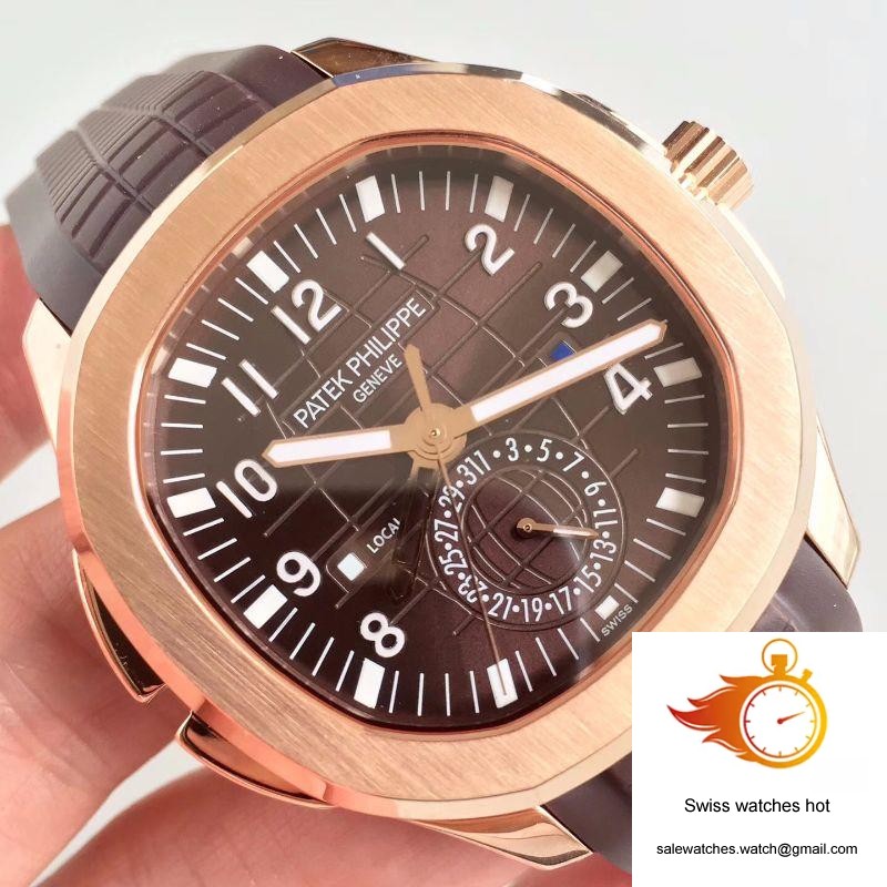 Patek Philippe Aquanaut Travel Time 5164R-001 Rose Gold Chocolate Dial 4 Patek Philippe Aquanaut Travel Time 5164R-001 Rose Gold Chocolate Dial 4