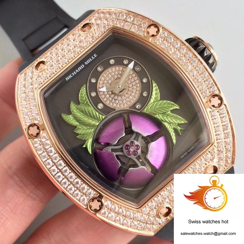 Richard Mille RM19-02 KV Factory Tourbillon Fleur Magnolia Dial 4 Richard Mille RM19-02 KV Factory Tourbillon Fleur Magnolia Dial 4