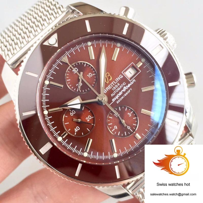 Breitling Superocean Heritage II Chronograph 46 A1331233/Q616/152A GF Factory Chocolate Dial 4 Breitling Superocean Heritage II Chronograph 46 A1331233/Q616/152A GF Factory Chocolate Dial 4