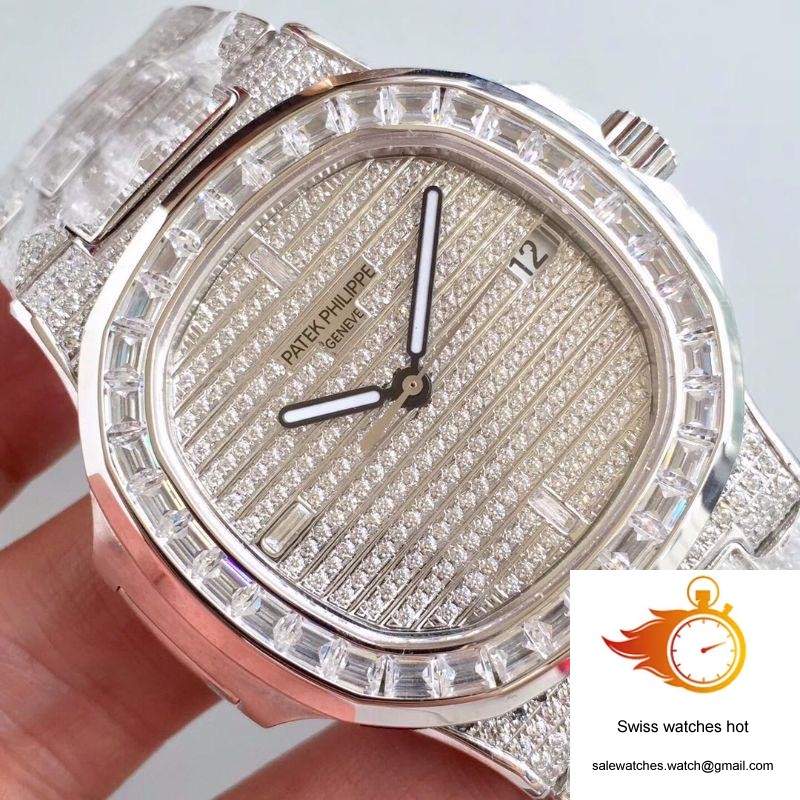 Patek Philippe Nautilus Jumbo 5719/1G-001 Diamonds Dial 4 Patek Philippe Nautilus Jumbo 5719/1G-001 Diamonds Dial 4