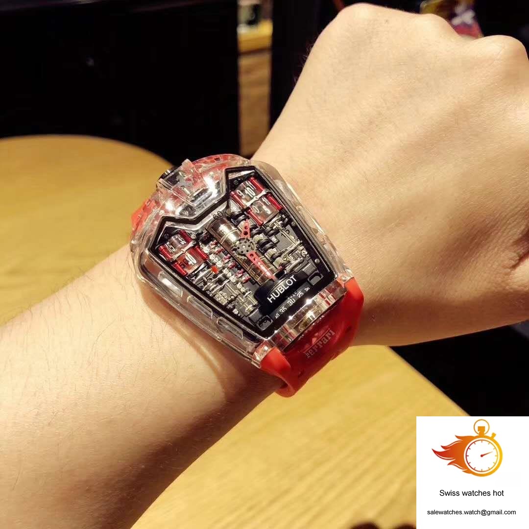Hublot LaFerrari MP-05 Red Rubber Strap Black Dial 4 Hublot LaFerrari MP-05 Red Rubber Strap Black Dial 4