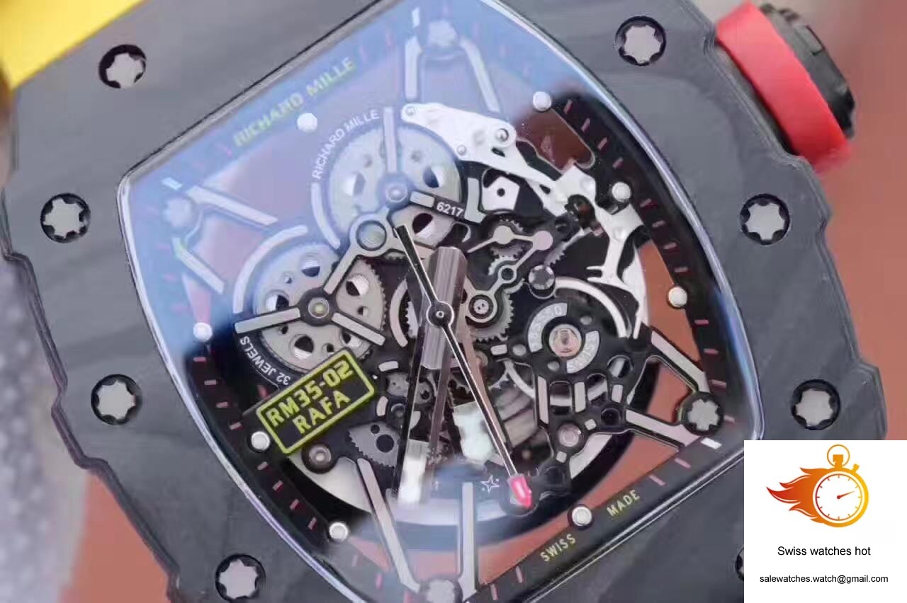 Richard Mille RM35-02 Rafael Nadal KV Factory Black Skeleton Dial 4 Richard Mille RM35-02 Rafael Nadal KV Factory Black Skeleton Dial 4