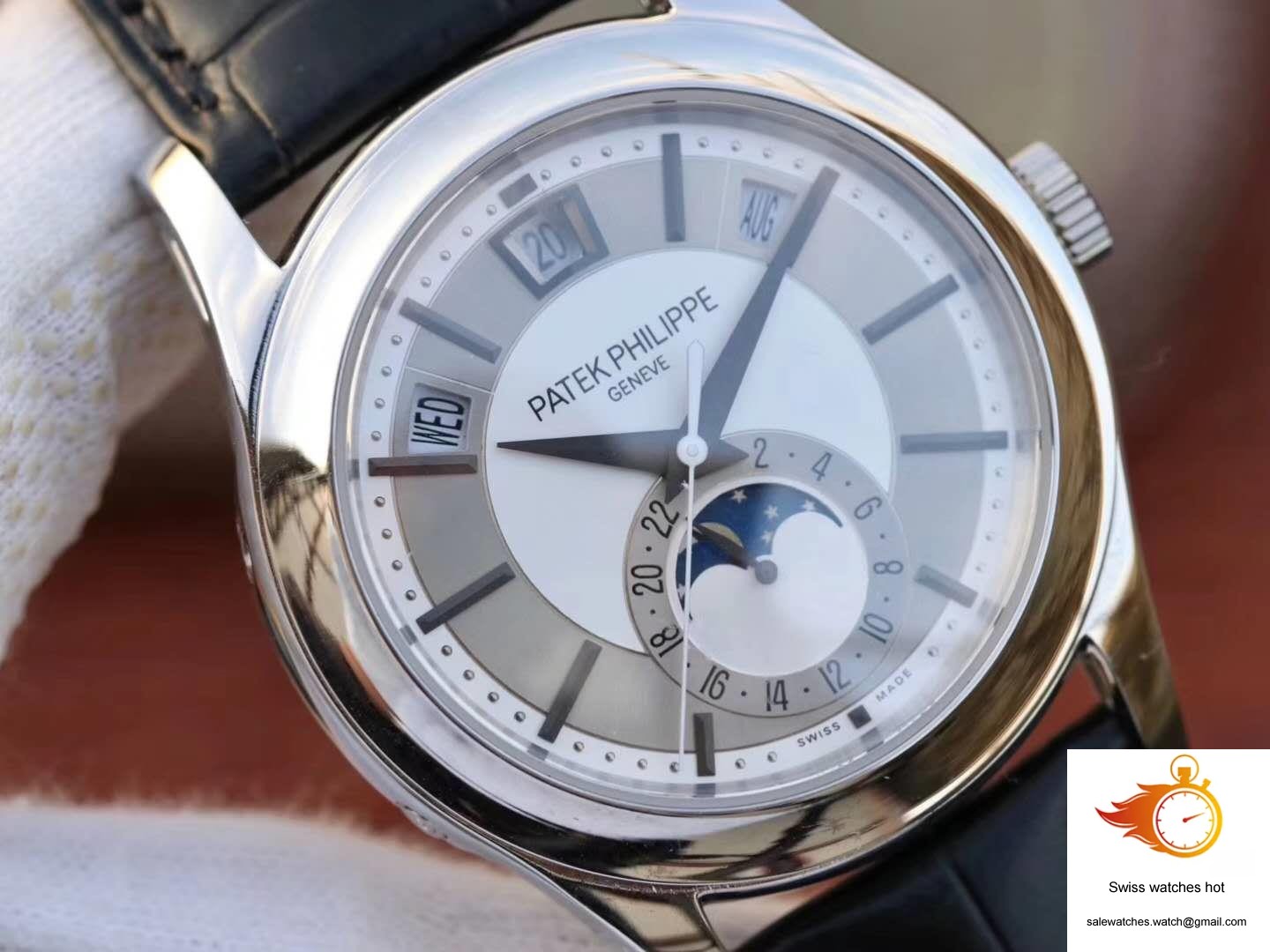 Patek Philippe Annual Calendar 5205G-001 Rhodium Dial 4 Patek Philippe Annual Calendar 5205G-001 Rhodium Dial 4