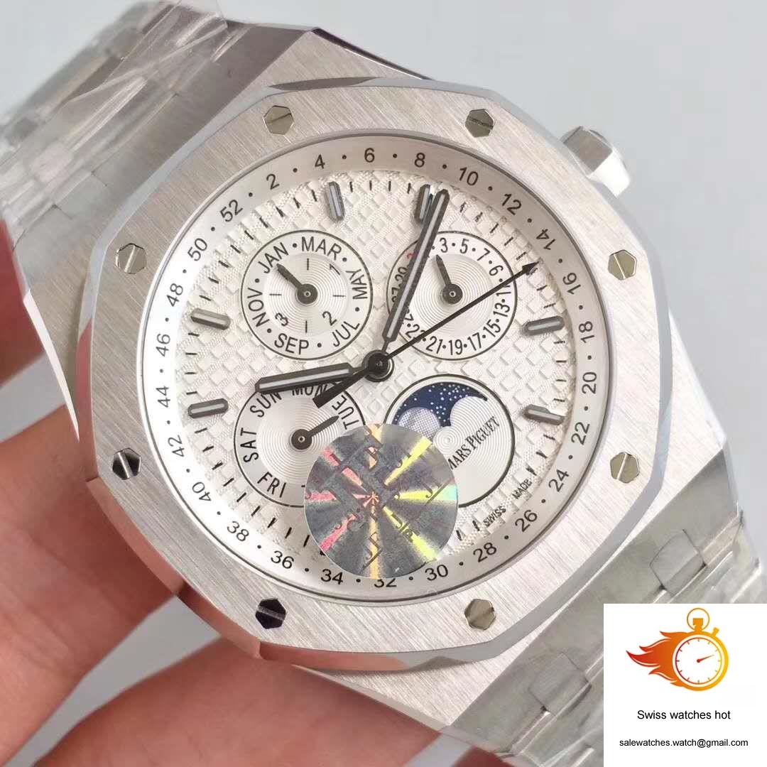 Audemars Piguet Royal Oak Perpetual Calendar 41MM 26574ST.OO.1220ST.01 JF Factory Silver Dial 4 Audemars Piguet Royal Oak Perpetual Calendar 41MM 26574ST.OO.1220ST.01 JF Factory Silver Dial 4