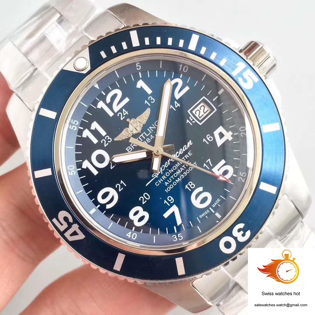 Breitling Superocean II 44MM A17392D8/C910-162A GF Factory Blue Dial 4 Breitling Superocean II 44MM A17392D8/C910-162A GF Factory Blue Dial 4
