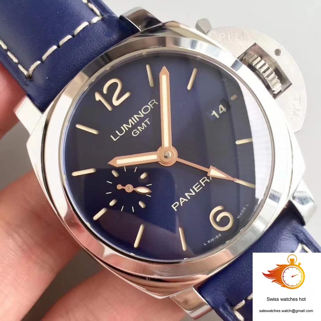 Panerai Luminor 1950 3 Days GMT Acciaio PAM688 VS Factory V2 Blue Dial 4 Panerai Luminor 1950 3 Days GMT Acciaio PAM688 VS Factory V2 Blue Dial 4