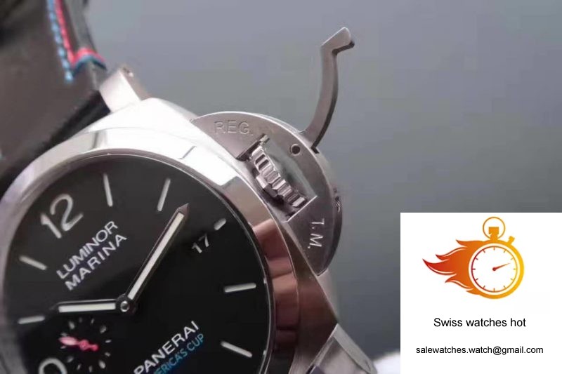 Panerai Luminor Marina 1950 PAM727 Americas Cup 2017 ZF Factory Black Leather Strap Black Dial 4 Panerai Luminor Marina 1950 PAM727 Americas Cup 2017 ZF Factory Black Leather Strap Black Dial 4