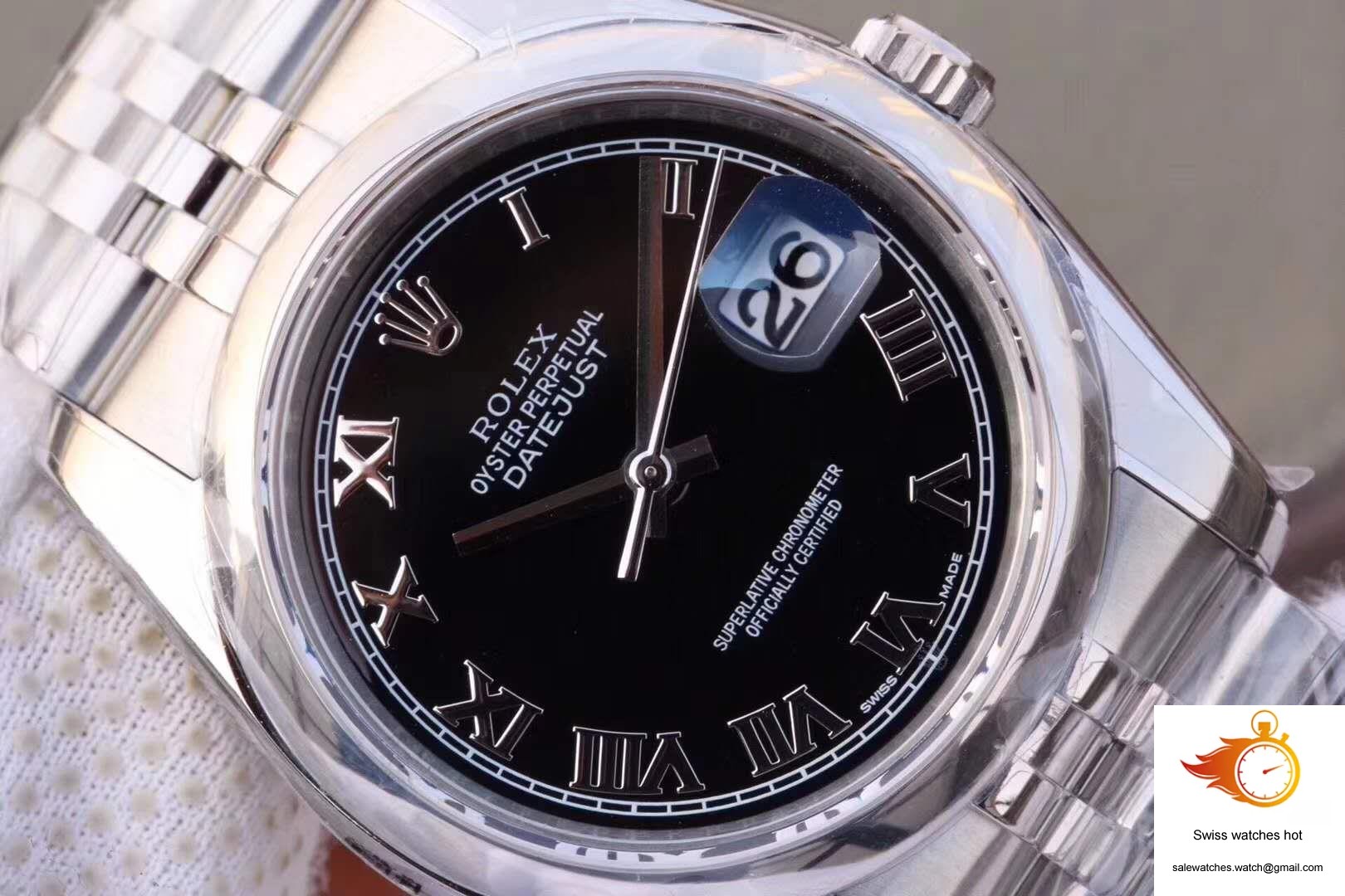 Rolex Datejust 116234 36mm AR Factory Black Dial Rome Time Scale 4 Rolex Datejust 116234 36mm AR Factory Black Dial Rome Time Scale 4