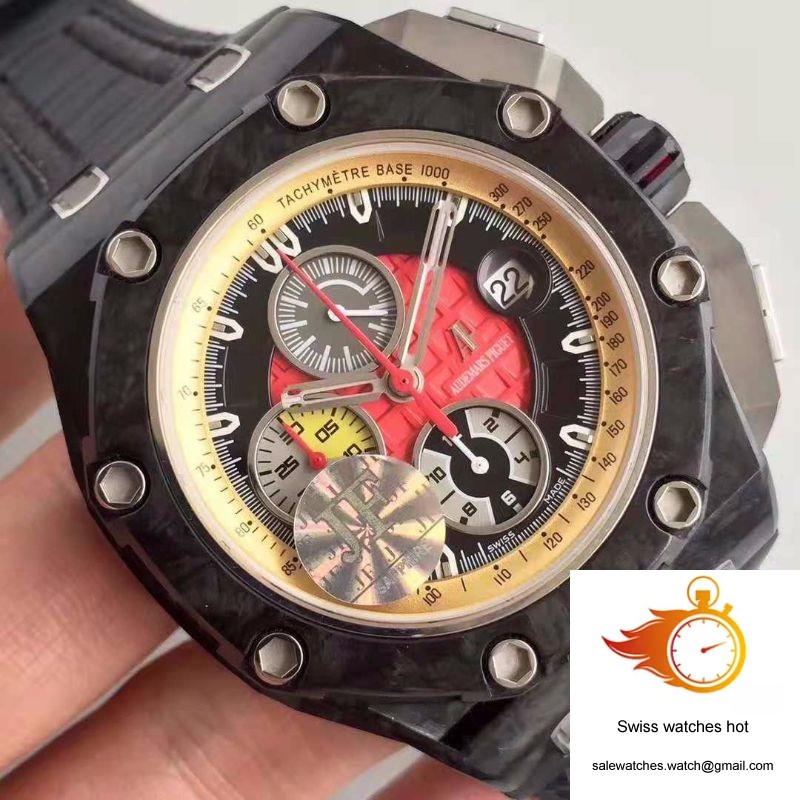Audemars Piguet Royal Oak Offshore Grand Prix 26290IO.OO.A001VE.01 JF Factory V3 Red Dial 4 Audemars Piguet Royal Oak Offshore Grand Prix 26290IO.OO.A001VE.01 JF Factory V3 Red Dial 4