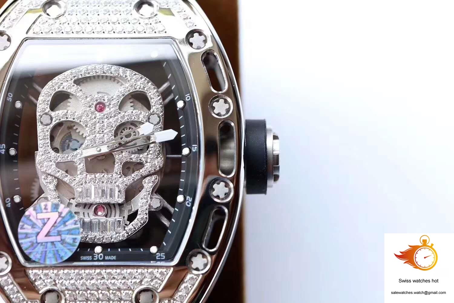 Richard Mille RM052 Titanium Z Factory Diamond Skull Dial 4 Richard Mille RM052 Titanium Z Factory Diamond Skull Dial 4