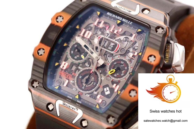 Richard Mille RM011-03 McLaren Automatic Flyback Chronograph KV Factory Skeleton Dial 4 Richard Mille RM011-03 McLaren Automatic Flyback Chronograph KV Factory Skeleton Dial 4