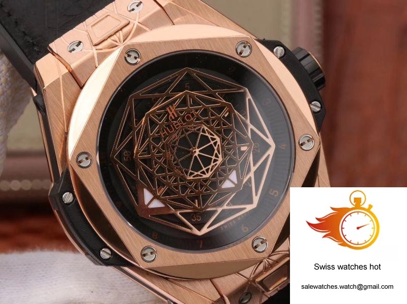 Hublot Big Bang Sang Bleu King Gold 415.OX.1118.VR.MXM17 TMF Factory Black Dial 4 Hublot Big Bang Sang Bleu King Gold 415.OX.1118.VR.MXM17 TMF Factory Black Dial 4
