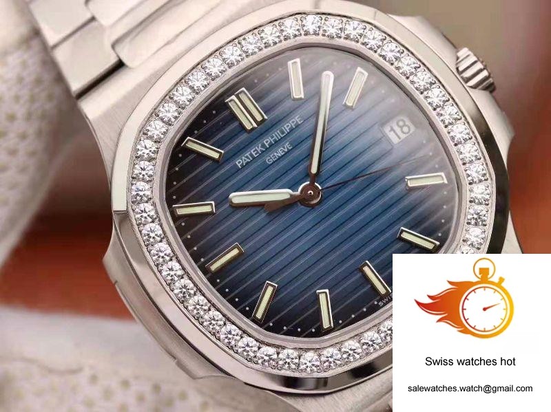 Patek Philippe Nautilus 5711 PF Factory Diamond Bezel Blue Dial 4 Patek Philippe Nautilus 5711 PF Factory Diamond Bezel Blue Dial 4