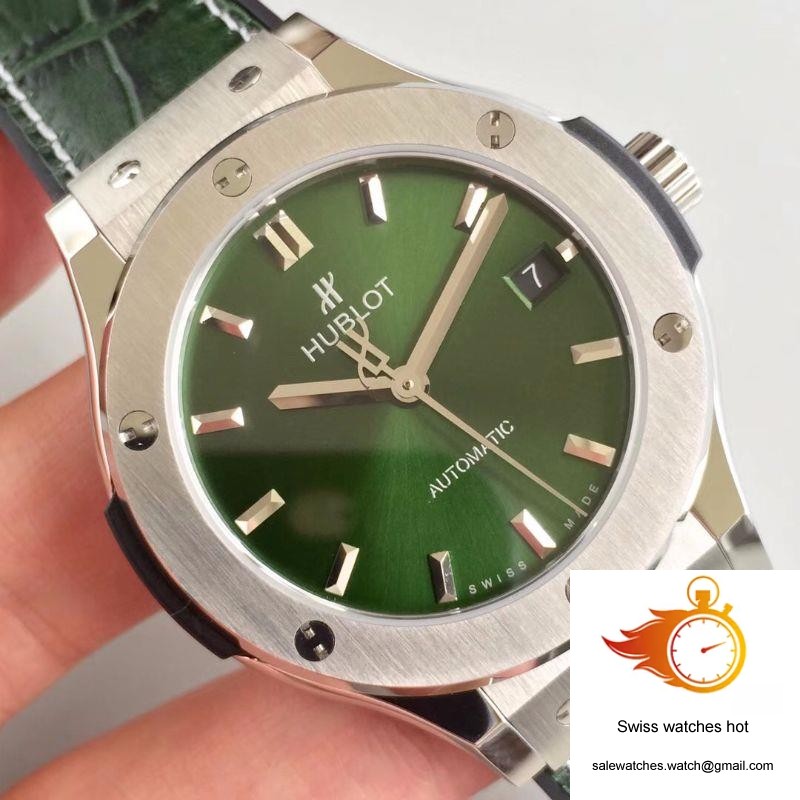 Hublot Classic Fusion 38MM 511.NX.8970.LR JJ Factory Green Dial 4 Hublot Classic Fusion 38MM 511.NX.8970.LR JJ Factory Green Dial 4