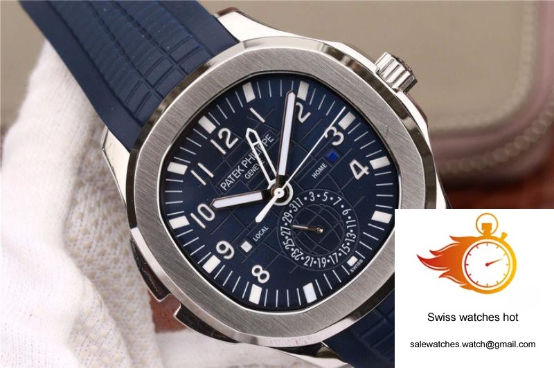 Patek Philippe Aquanaut Dual Time 5164A-001 MP Factory Blue Dial 4 Patek Philippe Aquanaut Dual Time 5164A-001 MP Factory Blue Dial 4