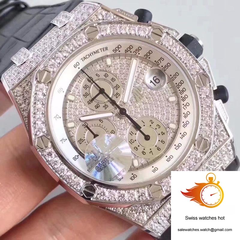 Audemars Piguet Royal Oak Offshore 26067BC.ZZ.D002CR.01 JF Factory Diamonds Dial 4 Audemars Piguet Royal Oak Offshore 26067BC.ZZ.D002CR.01 JF Factory Diamonds Dial 4