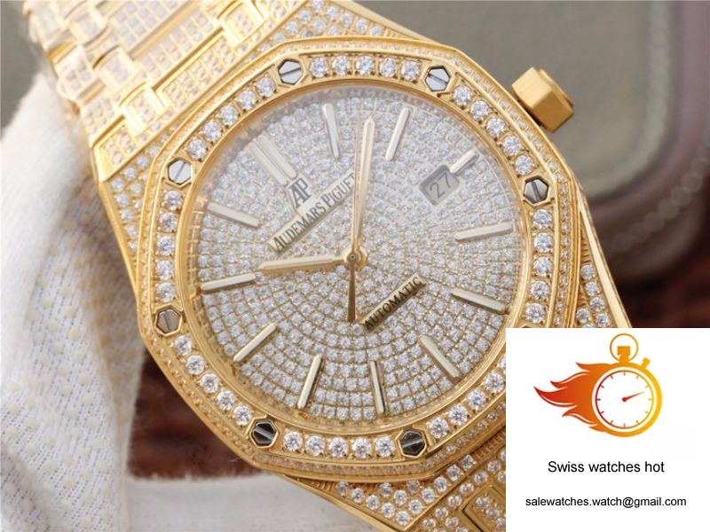 Audemars Piguet Royal Oak 15400.OR01 Diamonds Dial 4 Audemars Piguet Royal Oak 15400.OR01 Diamonds Dial 4