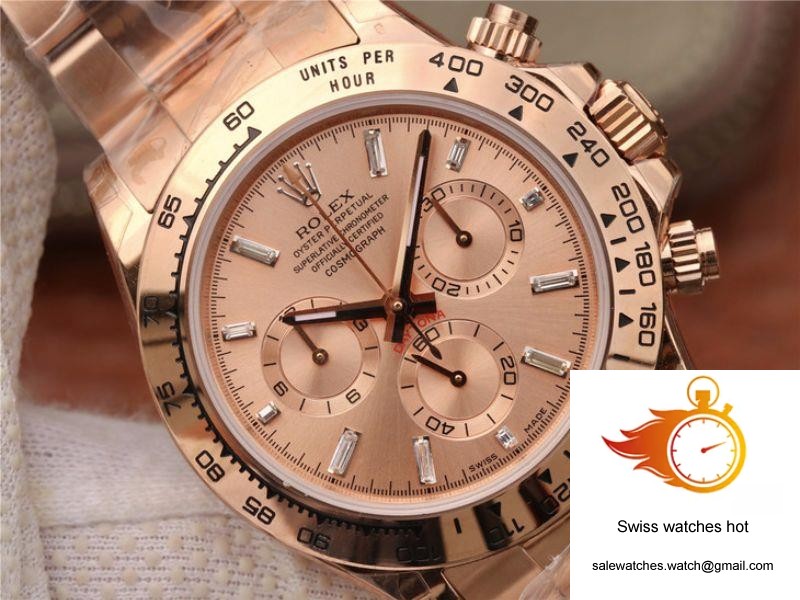Rolex Daytona Cosmograph 116508 JH Factory Rose Gold Dial 4 Rolex Daytona Cosmograph 116508 JH Factory Rose Gold Dial 4