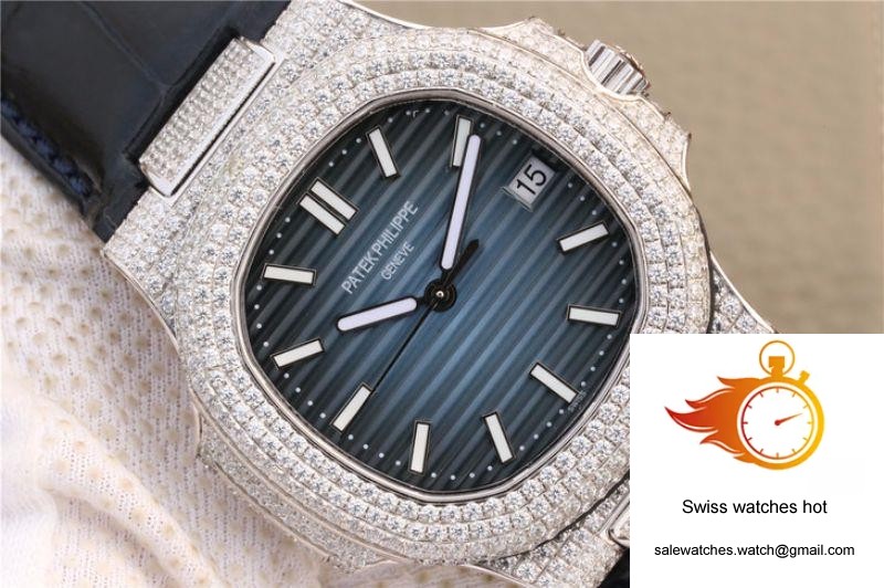 Patek Philippe Nautilus Jumbo 5719/1G-001 KM Factory Blue Dial 4 Patek Philippe Nautilus Jumbo 5719/1G-001 KM Factory Blue Dial 4