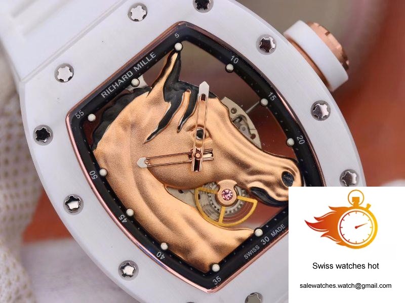 Richard Mille Polo Club Saint Tropez RM52-02 KV Factory Gold Horse Head Skeleton Dial 4 Richard Mille Polo Club Saint Tropez RM52-02 KV Factory Gold Horse Head Skeleton Dial 4