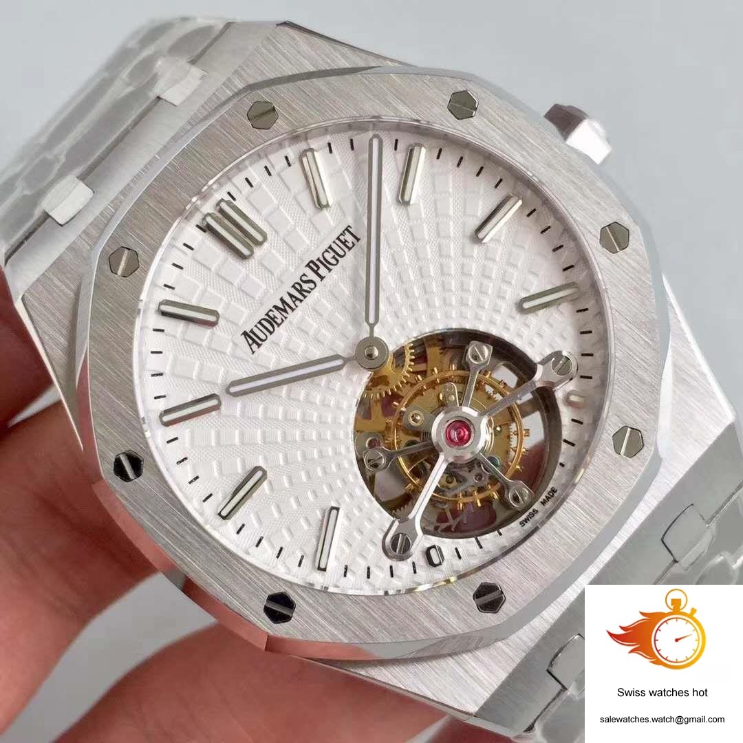 Audemars Piguet Royal Oak Tourbillon Extra Thin 26522 White Dial R8 Factory 4 Audemars Piguet Royal Oak Tourbillon Extra Thin 26522 White Dial R8 Factory 4