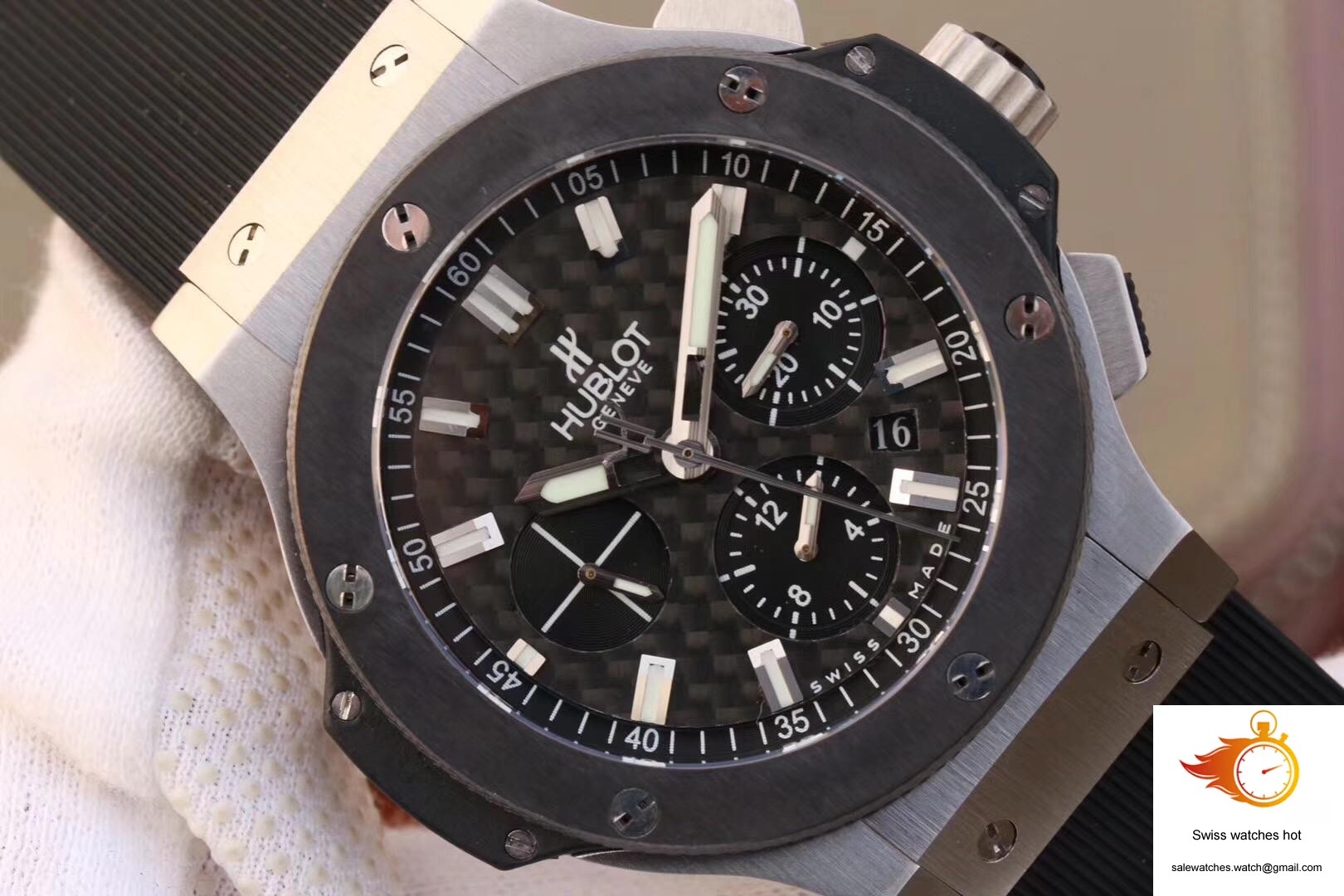 Hublot Big Bang Steel Ceramic 301.SB.131.RX HBB V6 Factory Carbon Fiber Dial 4 Hublot Big Bang Steel Ceramic 301.SB.131.RX HBB V6 Factory Carbon Fiber Dial 4