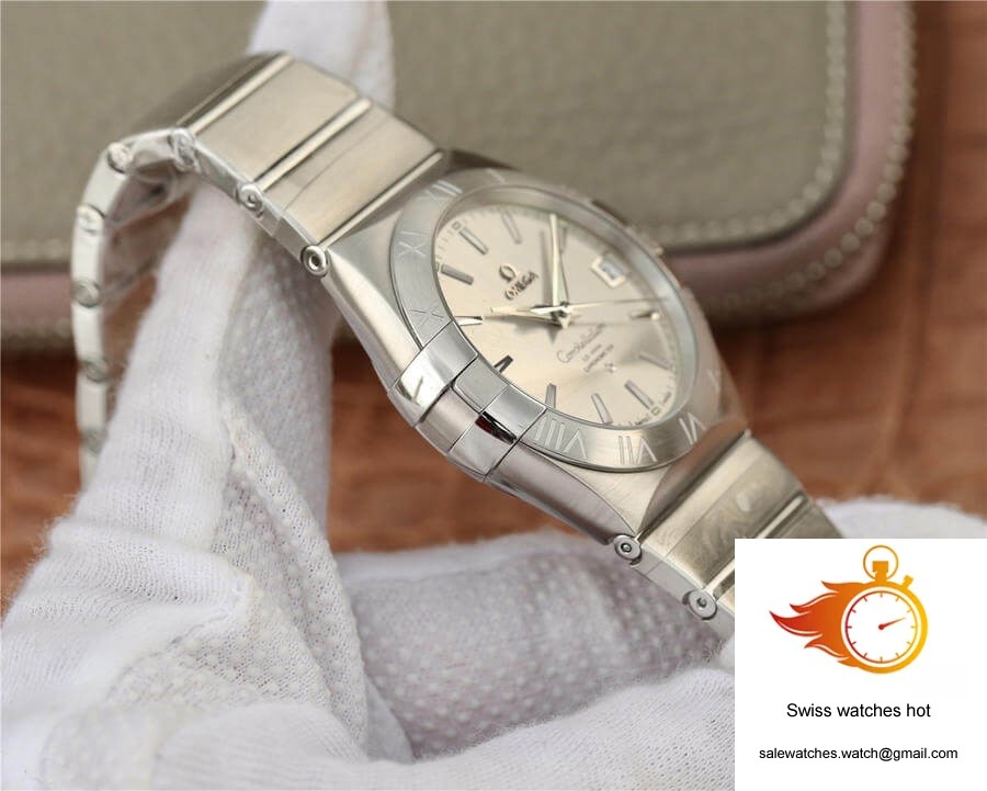 Omega Constellation 123.10.38.21.02.001 VS Factory Silvery White Dial 5 Omega Constellation 123.10.38.21.02.001 VS Factory Silvery White Dial 5