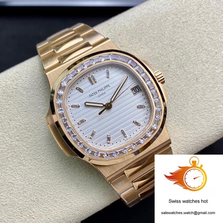 Patek Philippe Nautilus PPF Factory Rose Gold White Dial 5 Patek Philippe Nautilus PPF Factory Rose Gold White Dial 5