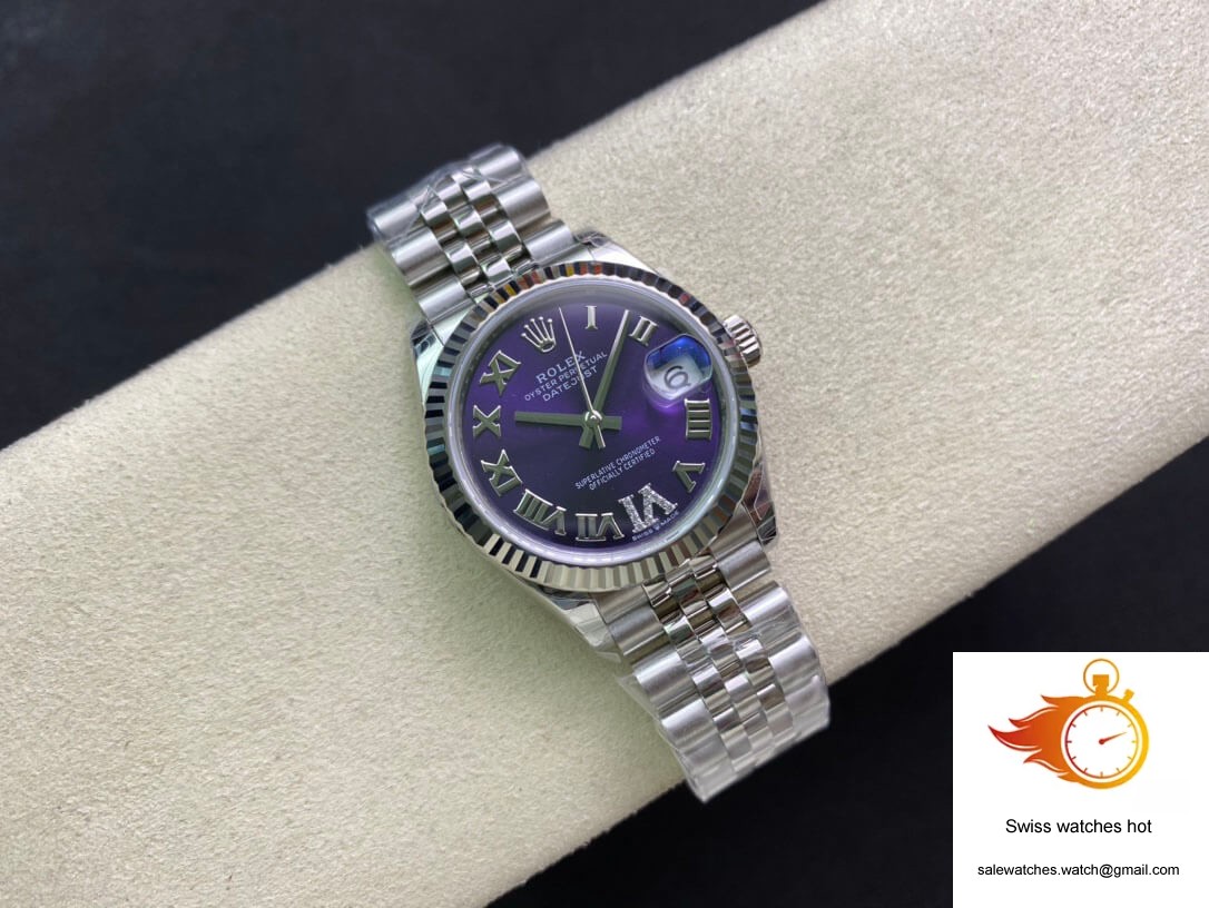 Rolex Datejust M178274-0088 31MM EW Factory Purple Dial 5 Rolex Datejust M178274-0088 31MM EW Factory Purple Dial 5