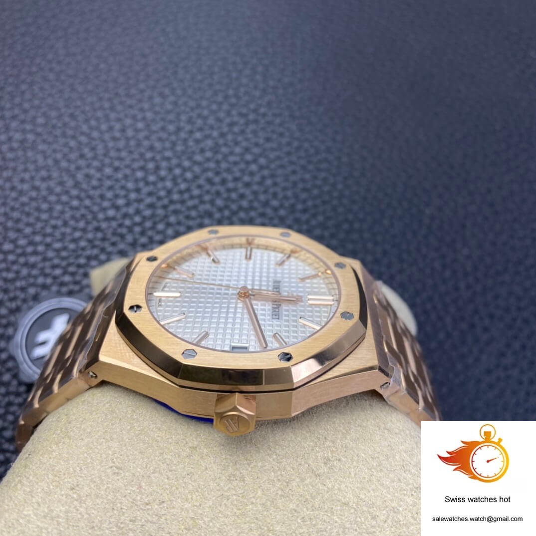 Audemars Piguet Royal Oak 15500 ZF Factory Rose Gold Version White Dial 5 Audemars Piguet Royal Oak 15500 ZF Factory Rose Gold Version White Dial 5