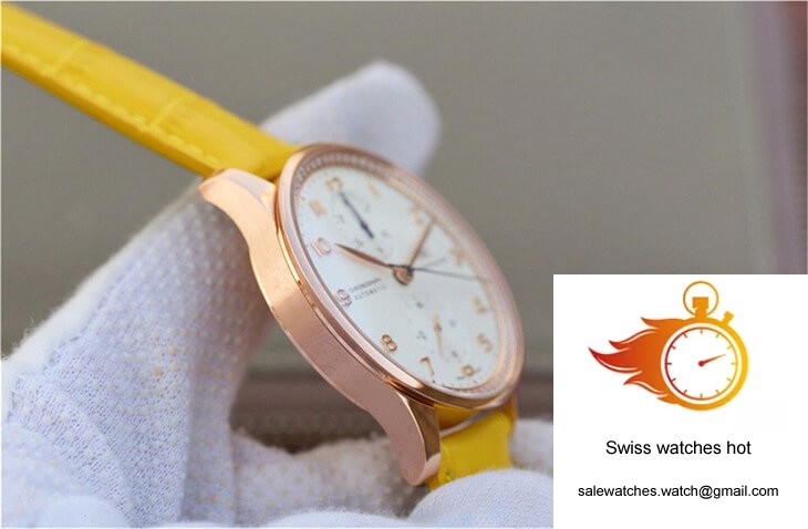 IWC Portuguese ZF Factory Yellow Cowhide Strap 5 IWC Portuguese ZF Factory Yellow Cowhide Strap 5