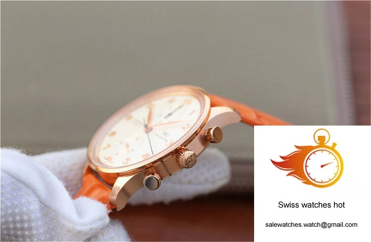 IWC Portuguese ZF Factory Orange Cowhide Strap 5 IWC Portuguese ZF Factory Orange Cowhide Strap 5