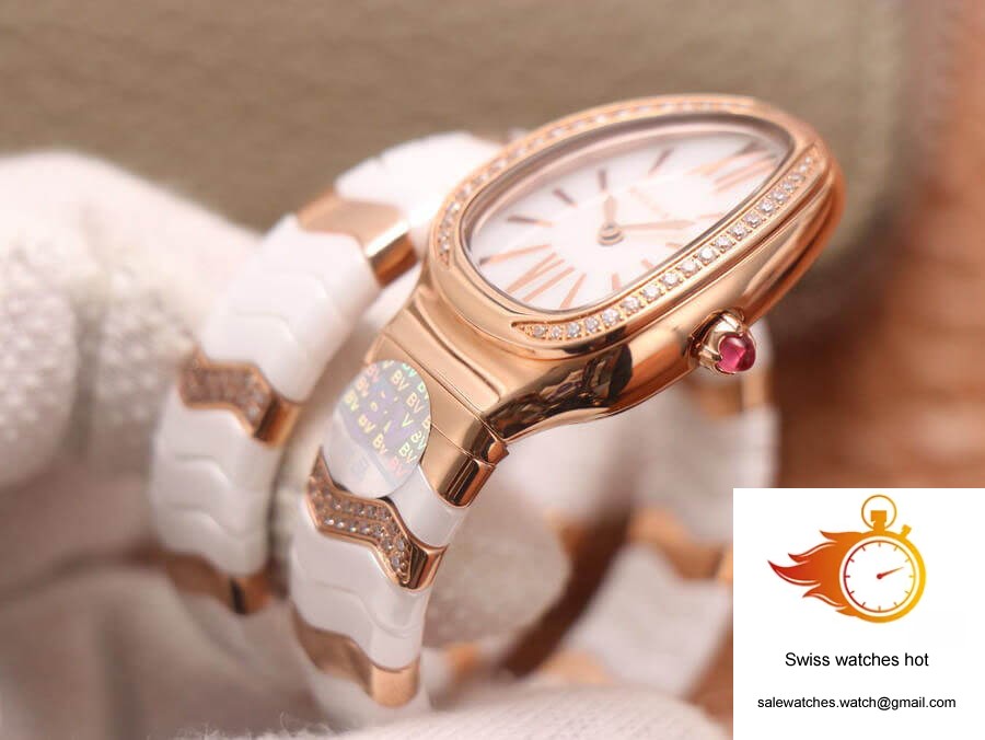 Bvlgari Serpenti 102202 BV Factory Rose Gold White Dial 5 Bvlgari Serpenti 102202 BV Factory Rose Gold White Dial 5