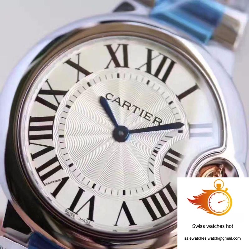 Ballon Bleu De Cartier Ladies W6920033 36MM V6 Factory White Textured Dial 5 Ballon Bleu De Cartier Ladies W6920033 36MM V6 Factory White Textured Dial 5