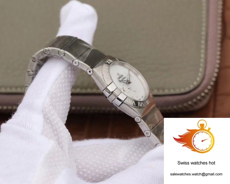 Omega Constellation Quartz Ladies 27mm TW Factory White Dial 5 Omega Constellation Quartz Ladies 27mm TW Factory White Dial 5