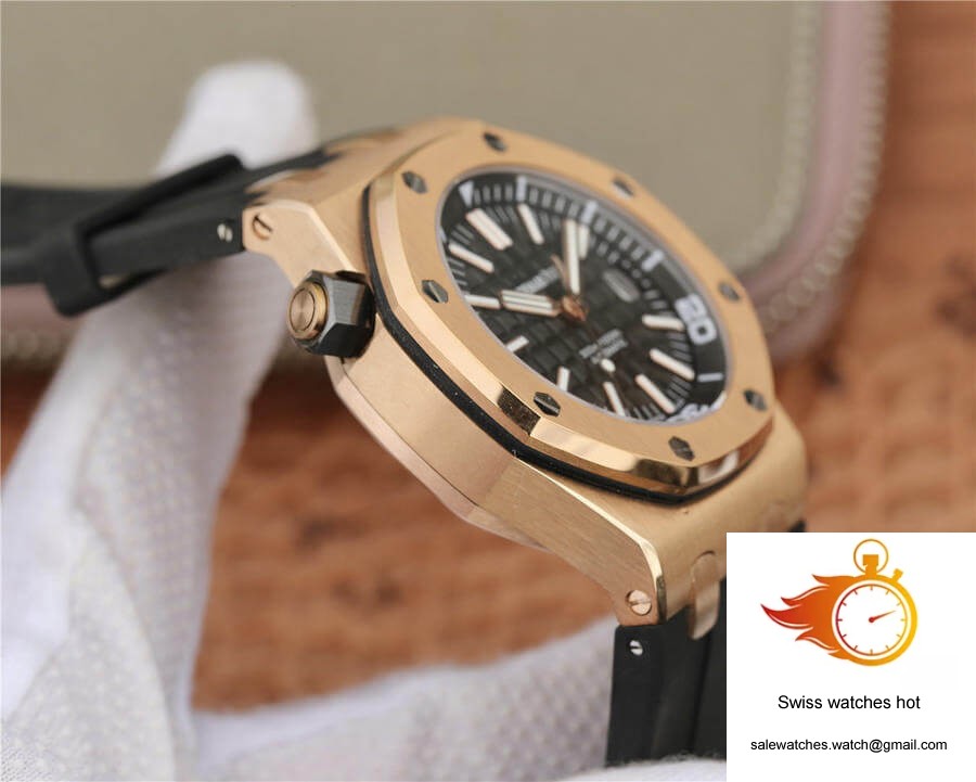 Audemars Piguet Royal Oak Offshore 15710 JF Factory V8 Rose Gold Black Dial 5 Audemars Piguet Royal Oak Offshore 15710 JF Factory V8 Rose Gold Black Dial 5