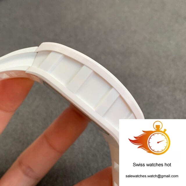 Richard Mille RM055 KV Factory V2 White Rubber Strap 5 Richard Mille RM055 KV Factory V2 White Rubber Strap 5