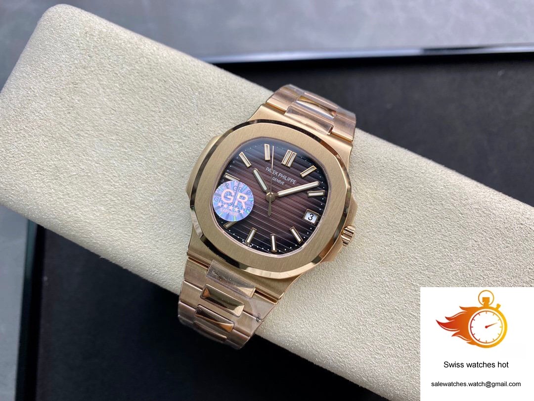 Patek Philippe Nautilus 5711/1R-001 GR Factory V2 Rose Gold Brown Gradient Dial 5 Patek Philippe Nautilus 5711/1R-001 GR Factory V2 Rose Gold Brown Gradient Dial 5