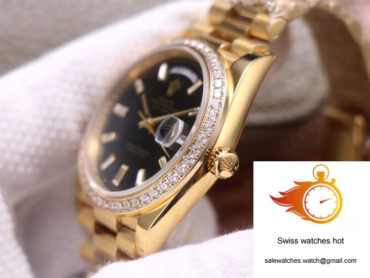 Rolex Day-Date M228348RBR-0001 EW Factory Yellow Gold Black Dial 5 Rolex Day-Date M228348RBR-0001 EW Factory Yellow Gold Black Dial 5